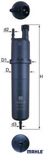 Mahle kl1131 kraftstofffilter - kl1131,