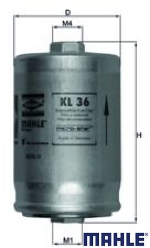 Mahle kl36 kraftstofffilter - mahle,